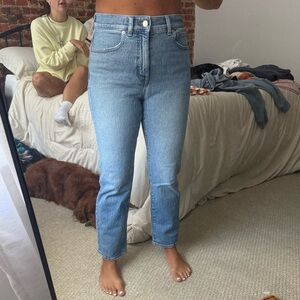 Madewell Women's Straight Leg Blue Jeans